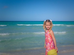 Anne à la plage